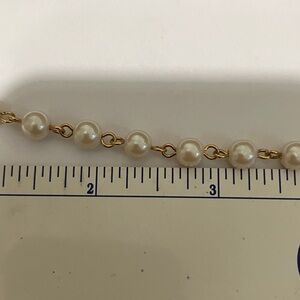 Trudeau Gold and Cream Pearl Bracelet